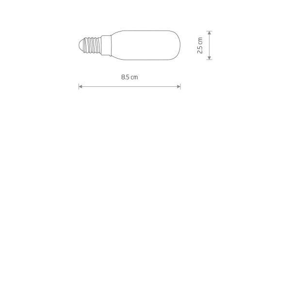 LED Leuchtmittel Glas Ø2,5 cm rund 3000 K 400 lm E14