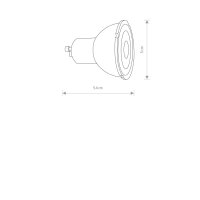 Modernes LED Leuchtmittel Schwarz 4000 K 600 lm Ø5 cm