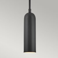 Suspension LED métal D : 12,7 cm étroit noir