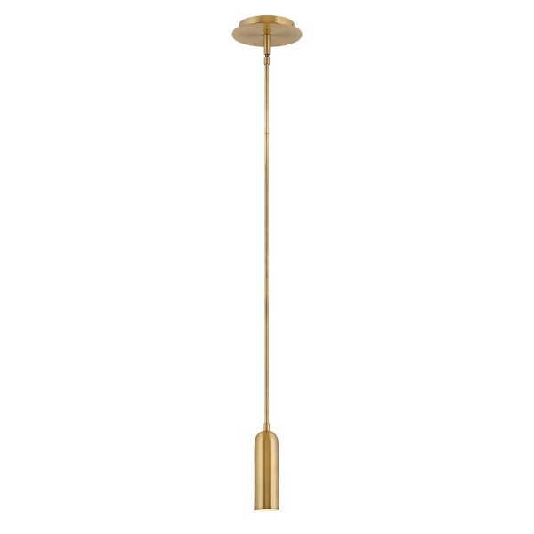 Suspension en métal LED Ø 12,7 cm en laiton antique