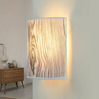 Applique murale tissu ALICE violet aspect bois loft...