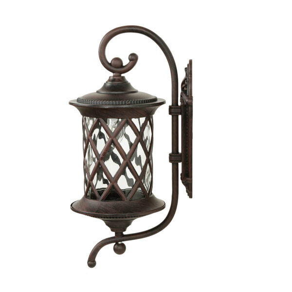 Applique murale rustique dextérieur brun antique E27 LANTERN