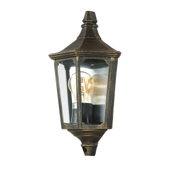 Applique extérieure Lanterne Noir doré Aluminium