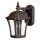 Außenwandlampe Aluminium Glas Braun IP44 H:26,5 cm E27