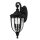 Gro&szlig;e Wandlampe EDMUND Schwarz H:62cm IP44 au&szlig;en