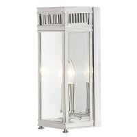 Applique murale &eacute;troite chrome en laiton IP44...