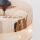 Lampe à suspendre verre fumé métal Ø 24,6cm rond noir cuivre E27