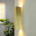 Wandleuchte innen 2-flammig Up Down in Gold GU10 Metall