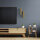 Wandleuchte innen 2-flammig Up Down in Gold GU10 Metall