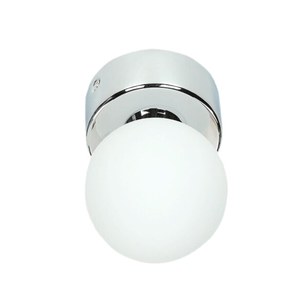 Wandlampe Bad IP44 rund in Chrom Ø7,5cm