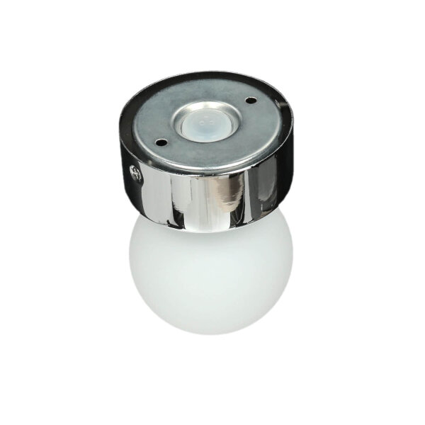 Wandlampe Bad IP44 rund in Chrom Ø7,5cm