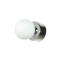 Applique murale salle de bain IP44 ronde en chrome...