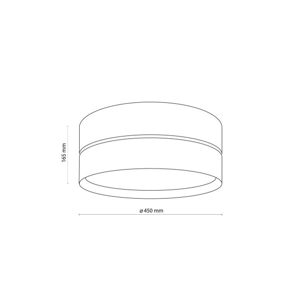 Deckenlampe Schwarz Gold blendarm 3x E27 rund Ø 45 cm
