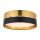 Deckenlampe Schwarz Gold blendarm 3x E27 rund Ø 45 cm