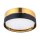 Deckenlampe Schwarz Gold blendarm 3x E27 rund Ø 45 cm