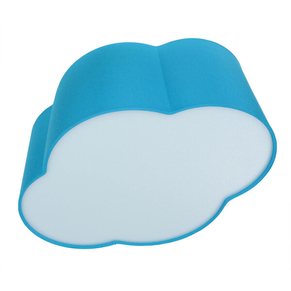 Kinderlampe Blau Wolke blendarm 41 cm lang 2x E27