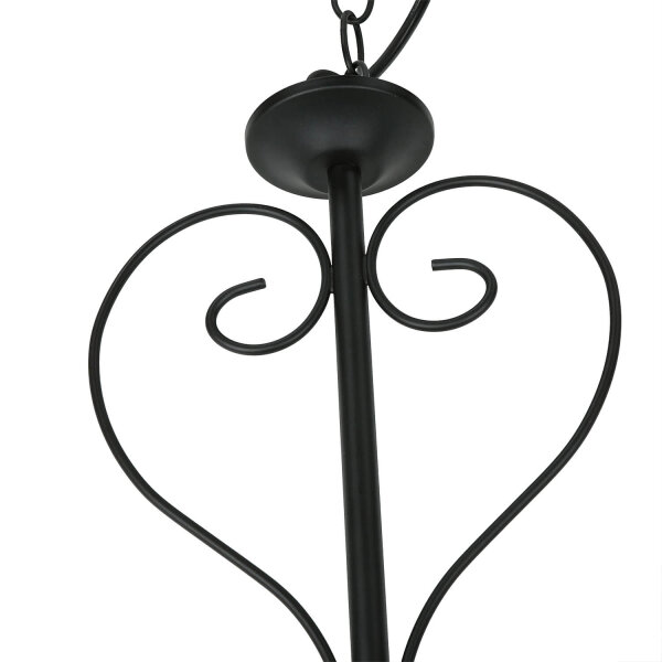 Suspension réglable en hauteur avec abat-jour en verre rustique blanc