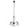 Suspension réglable en hauteur avec abat-jour en verre rustique blanc