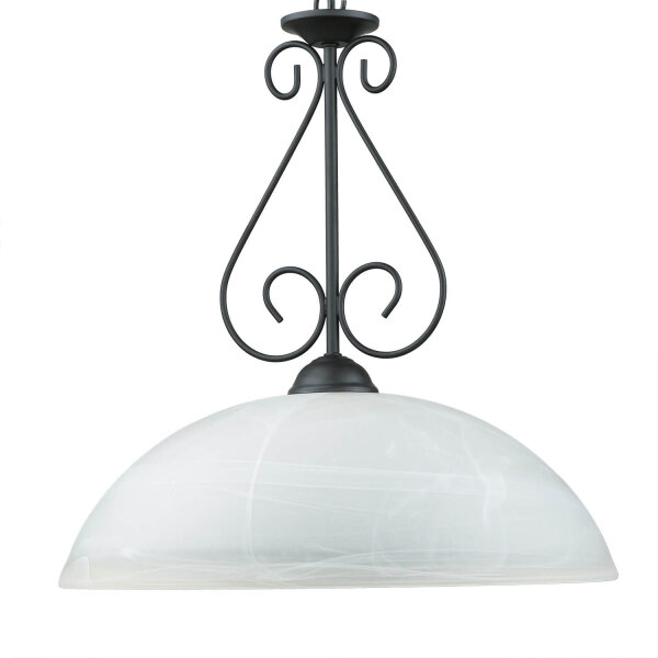 Suspension rustique ronde E27 ATHEN