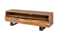 TV Lowboard bois acacia métal 160 cm...