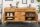 Buffet chêne sauvage plaqué métal 160 cm avec chant en forme darbre
