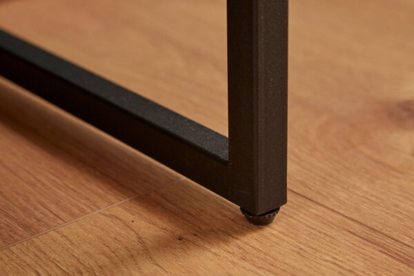 Regal Industrial Design 90 x 166 cm Echtholzfurnier Metall