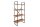 Regal Industrial Design 90 x 166 cm Echtholzfurnier Metall