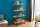 Regal Industrial Design 90 x 166 cm Echtholzfurnier Metall
