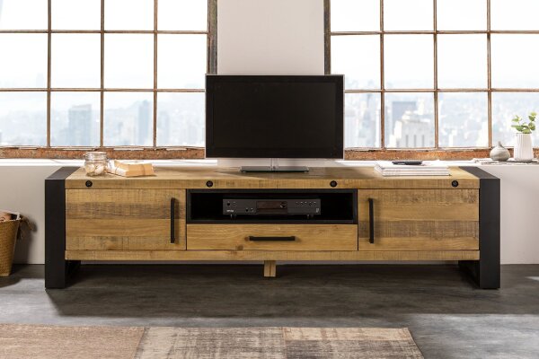 TV Lowboard 200 cm breit Kufengestell Industrial Design