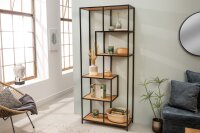 Étagère moderne aspect bois 77 x 185 cm...