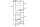 Regal Modern Holz Optik 77 x 185 cm asymmetrisch