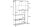 Standregal Schwarz 114 x 185 cm modernes Design VIVEN