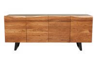 Buffet en bois dacacia fer 180 cm piètement...