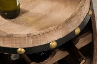 Weinregal Weinfass Design Massivholz Fassbar
