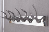 Portemanteau mural aspect bois de cerf aluminium 50 cm en...