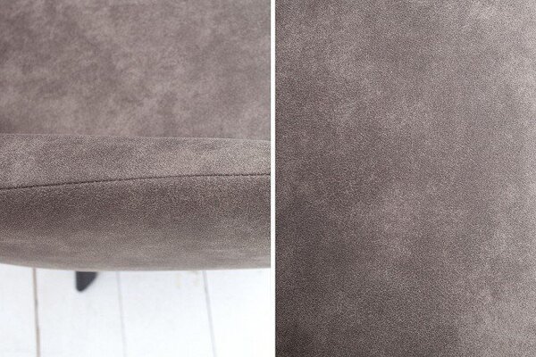 Esszimmerstuhl mit Lehne in Taupe