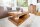 Table basse en bois de sheesham 120x50 cm en naturel