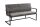 Sitzbank Microfaser Eisen 160 cm in Grau Schwarz