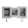 Portemanteau mural en bois 100 cm en blanc