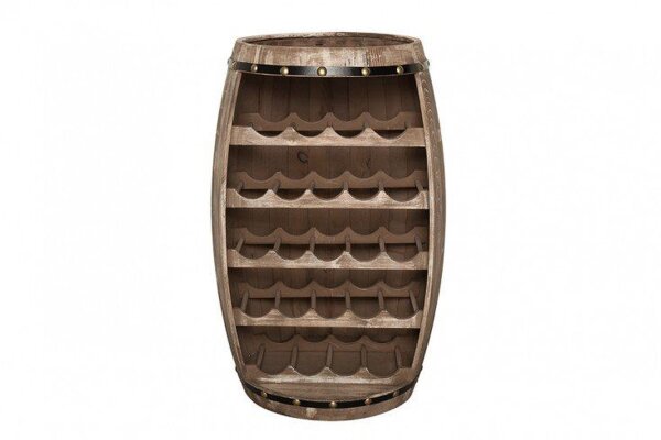 Weinschrank Weinfass Holz Pinie Handarbeit 55 cm