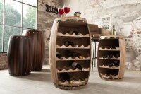 Weinschrank Weinfass Holz Pinie Handarbeit 55 cm