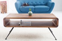 Table basse en bois de sheesham métal 100x20 cm en...