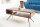 Table basse en bois de sheesham métal 100x20 cm en noir naturel