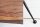 Table basse en bois de sheesham métal 100x20 cm en noir naturel