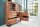 Sideboard Akazienholz Metall 20 cm in Natur Schwarz