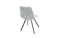 Chaise de salle à manger Microfibre métal...