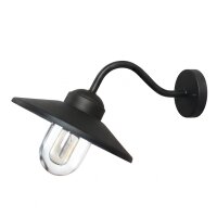 Außenwandlampe Edelstahl Schwarz IP44 Maritim KARISE