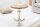 Table dappoint mangue bois métal 50x60 cm en argent naturel