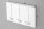 Portemanteau mural en métal 45 cm en blanc