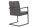 Chaise de salle à manger microfibre fer 55 cm en gris vintage noir